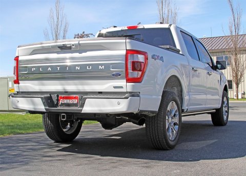 Flowmaster FlowFX Exhaust Systems 718115 System, Cat-back, FlowFX, 409 Stainless Steel, 4.50 in. Black Ceramic Coated Tip, Passenger Side Exit, Ford, Kit thumbnail 1
