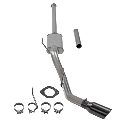Flowmaster FlowFX Exhaust Systems 718115 System, Cat-back, FlowFX, 409 Stainless Steel, 4.50 in. Black Ceramic Coated Tip, Passenger Side Exit, Ford, Kit thumbnail 6