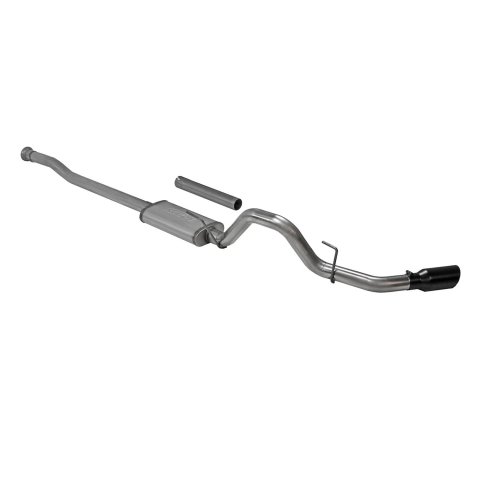Flowmaster FlowFX Exhaust Systems 718115 System, Cat-back, FlowFX, 409 Stainless Steel, 4.50 in. Black Ceramic Coated Tip, Passenger Side Exit, Ford, Kit thumbnail 9