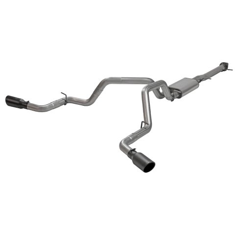 Flowmaster FlowFX Exhaust Systems 718111 System, FlowFX, Cat-back, Stainless Steel, Natural, Split Side Exit, Black Ceramic Coated Tip, Chevy, GMC, Kit