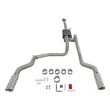 Flowmaster Force II Cat-Back Exhaust Systems 818147 System, II, Cat-Back, Stainless Steel, Natural, Split Rear Exit, Polished Tips, Ford, Kit thumbnail 2