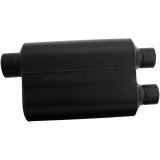 Flowmaster Super 40 Series Delta Flow Steel 3 Inch Muffler 9530462 Muffler, Series, in. Inlet/Dual 2 1/2 in. Outlet, Steel, Black, Each thumbnail 1