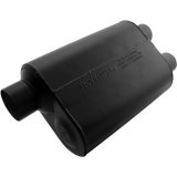 Flowmaster Super 40 Series Delta Flow Steel 3 Inch Muffler 9530462 Muffler, Series, in. Inlet/Dual 2 1/2 in. Outlet, Steel, Black, Each thumbnail 4