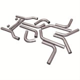 Flowmaster U-Fit Dual Pipe Kits 815936 Exhaust System, Duals, Stainless Steel, Header-Back, 2.5 in. Diameter, Kit thumbnail 1