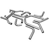 Flowmaster U-Fit Dual Pipe Kits 815936 Exhaust System, Duals, Stainless Steel, Header-Back, 2.5 in. Diameter, Kit thumbnail 5