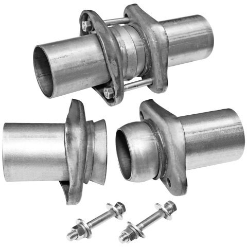 Flowmaster Ball Flange Kits 15938 Exhaust and Socket Flange, Steel, 2.50 in. I.D. Collector, 2.50 in. I.D. Pipe, Kit thumbnail 4