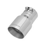 Flowmaster Round, Polished 3 Inch Exhaust Tip 15377 Tip, Single, Clamp-on, Stainless, Polished, in. Inlet I.D., 7 in. Length, Each thumbnail 2