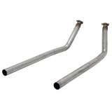 Flowmaster Manifold Downpipes for 1967-1972 C10 PICKUP, C15/C1500 PICKUP - 81072 Intermediate Pipes, Downpipe, Stainless Steel, Natural, 2.50 in. O.D., Chevy, GMC, Pair thumbnail 3