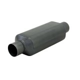 Flowmaster Super HP-2 409 Stainless Steel 2.5 Inch Muffler 12512409 Muffler, Steel, Black, in. Inlet/Outlet, 17 in. Length, 4 in. Thick, Each thumbnail 5