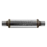 Flowmaster FlowFX 409 Stainless Steel 2.25 Inch Muffler 71415 Muffler, Series, in. Inlet/2.25 in. Outlet, Steel, Natural, Round Body, Each thumbnail 3