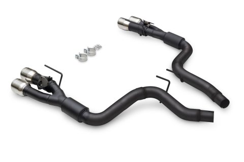 Flowmaster Outlaw Series Exhaust Systems 818164 System, Series, Rear Axle-Back, 304 Stainless Steel, Black, 3 in. Diameter, 4 in. Polished Quad Tips, Ford, Kit thumbnail 3