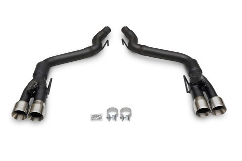 Flowmaster Outlaw Series Exhaust Systems 818164 System, Series, Rear Axle-Back, 304 Stainless Steel, Black, 3 in. Diameter, 4 in. Polished Quad Tips, Ford, Kit thumbnail 4