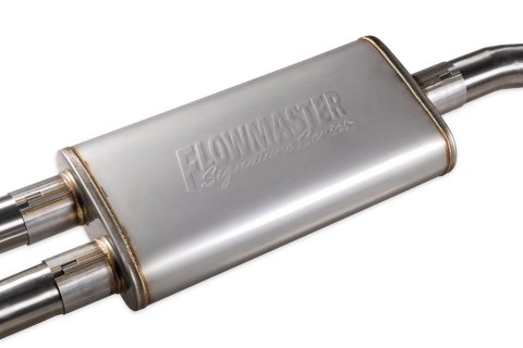 Flowmaster Signature Series Exhaust Systems 737918 System, Cat-back, Series, 304 Stainless Steel, 4.50 in. Black Chrome Tips, Dual Exit, Toyota Tacoma, 3.5L, Kit thumbnail 1