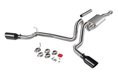 Flowmaster Signature Series Exhaust Systems 737918 System, Cat-back, Series, 304 Stainless Steel, 4.50 in. Black Chrome Tips, Dual Exit, Toyota Tacoma, 3.5L, Kit thumbnail 7