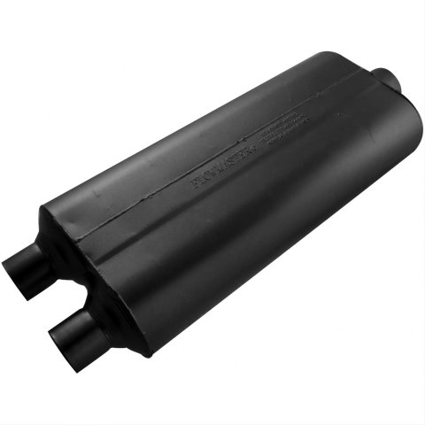 Flowmaster 70 Series Big Block II Steel 2.25 Inch Muffler 524703 Muffler, Series, Dual 2 1/4 in. Inlet/3 in. Outlet, Steel, Black, Each