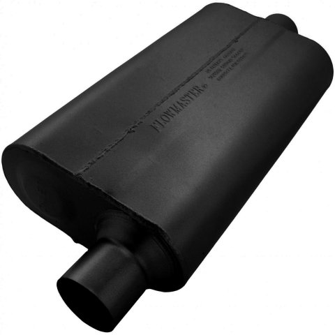 Flowmaster 50 Series Delta Flow Steel 2.5 Inch Muffler 942551 Muffler, Series, 2 1/2 in. Inlet/2 1/2 in. Outlet, Steel, Black, Each thumbnail 2