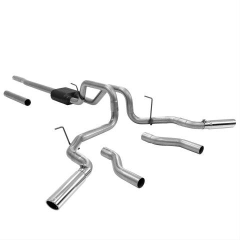 Flowmaster Stainless Steel American Thunder Exhaust Systems for 2004-2008 F-150, 2004 F-150 HERITAGE, 2006-2008 MARK LT - 817417 System, Thunder, Cat-Back, Steel, Ford, 4.6, 5.4L, Kit