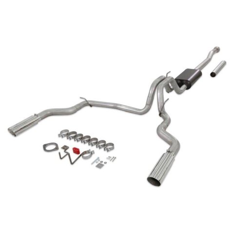 Flowmaster Force II Cat-Back Exhaust Systems 818148 System, II, Cat-Back, Stainless Steel, Natural, Split Rear Exit, Polished Tips, Ford, Kit thumbnail 4
