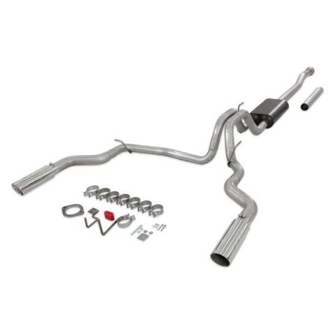 Flowmaster Force II Cat-Back Exhaust Systems 818148 System, II, Cat-Back, Stainless Steel, Natural, Split Rear Exit, Polished Tips, Ford, Kit thumbnail 6