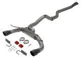 Flowmaster FlowFX Exhaust Systems 718146 System, Cat-back, FlowFX, 409 Stainless Steel, 3.0 in. Diameter, Rear Exit, 4.00 in. Black Ceramic Tips, 2 Door, Ford, 2.3L, 2.7L, Kit thumbnail 1