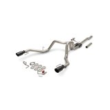 Flowmaster Outlaw Series Exhaust Systems 818168 System, Series, Cat-back, Single In/Dual Out, Stainless Steel, Natural, Black Ceramic Tips, Ford, F-150, 2.7L, 3.5L, 5.0L Kit thumbnail 2