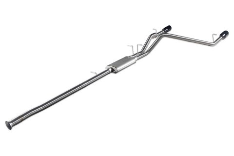 Flowmaster Signature Series Exhaust Systems 737889 System, Cat-back, Series, 304 Stainless Steel, Brushed, 4.50 in. Black Chrome Tips, Dual Exit, Ram, 5.7L, Kit thumbnail 5