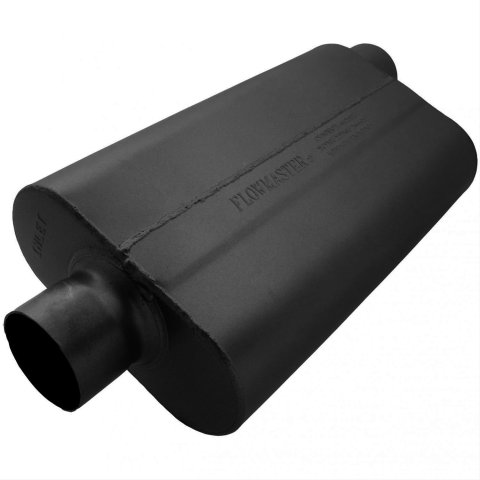 Flowmaster 50 Series Delta Flow Steel 3 Inch Muffler 943052 Muffler, Series, in. Inlet/3 in. Outlet, Steel, Black, Each