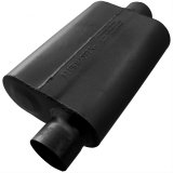 Flowmaster 40 Series Delta Flow Steel 3 Inch Muffler 943041 Muffler, Series, in. Inlet/3 in. Outlet, Steel, Black, Each thumbnail 1