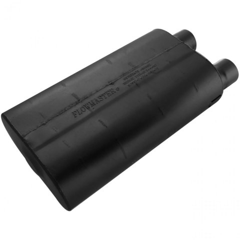 Flowmaster 80 Series Crossflow Steel 2.5 Inch Muffler 52580 Muffler, Series, 2 1/2 in. Inlet/2 1/2 in. Outlet, Steel, Black, Each
