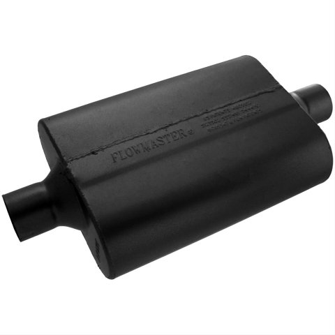 Flowmaster 40 Series Delta Flow Steel 2.25 Inch Muffler 942440 Muffler, Series, 2 1/4 in. Inlet/2 1/4 in. Outlet, Steel, Black, Each