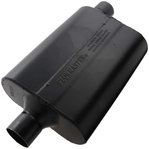 Flowmaster Super 44 Series Steel 2.25 Inch Muffler 942447 Muffler, Series, in. Inlet/2.25 in. Outlet, Steel, Black, Each thumbnail 5