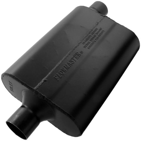 Flowmaster Super 44 Series Steel 2.25 Inch Muffler 942447 Muffler, Series, in. Inlet/2.25 in. Outlet, Steel, Black, Each thumbnail 6