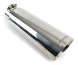 Flowmaster Round, Polished 3 Inch Exhaust Tip 15398 Tip, Single, Clamp-on, Stainless, Polished, in. Inlet I.D., 13 in. Length, Each thumbnail 1