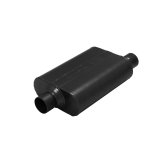 Flowmaster Super 44 Series 409 Stainless Steel 2.5 Inch Muffler 842547 Muffler, Series, Oval, in. Center Inlet, in. Offset Outlet, Steel, Black, Ford, Each thumbnail 1