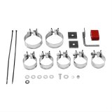 Flowmaster American Thunder Exhaust Systems for 2011-2018 SIERRA 1500, SILVERADO 1500 - 817602 System, Thunder, Cat-back, Single In/Dual Out, Stainless Steel, Natural, Split Rear/Split Side Exit, Chevy, GMC, 6.2L, Kit thumbnail 1