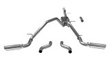 Flowmaster American Thunder Exhaust Systems for 2011-2018 SIERRA 1500, SILVERADO 1500 - 817602 System, Thunder, Cat-back, Single In/Dual Out, Stainless Steel, Natural, Split Rear/Split Side Exit, Chevy, GMC, 6.2L, Kit thumbnail 6