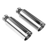 Flowmaster Round, Polished 2.25 Inch Exhaust Tip 15356 Tip, Clamp-on, Strainless, Polished, in. Inlet, 4 in. Outlet, 13.88 in. Length, Dodge, Ram, Each thumbnail 5