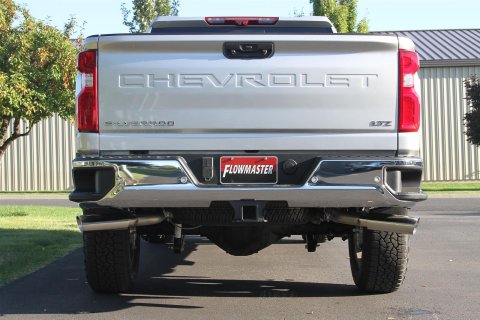 Flowmaster Stainless Steel American Thunder Exhaust Systems 817933 Exhaust, Thunder, Dual Exit, Steel, Polished Tip, Chevrolet, GMC, Kit thumbnail 1