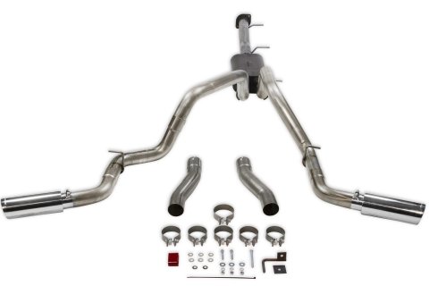 Flowmaster Stainless Steel American Thunder Exhaust Systems 817933 Exhaust, Thunder, Dual Exit, Steel, Polished Tip, Chevrolet, GMC, Kit thumbnail 5