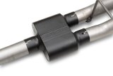 Flowmaster Outlaw Series Exhaust Systems 818189 System, Cat-back, Series, 409 Stainless Steel, 4.50 in. Black Tips, Dual Rear Exit, Standard Cab, Extended Cab, Chevy, GMC, Kit thumbnail 2