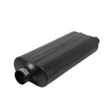 Flowmaster 70 Series Big Block II Steel 3 Inch Muffler 530702 Muffler, Series, in. Inlet/Dual 2 1/2 in. Outlet, Steel, Black, Each thumbnail 1