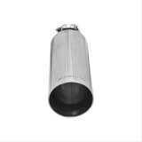 Flowmaster Round, Polished 2.50 Inch Exhaust Tip 15397 Tip, Single, Clamp-on, Stainless, Polished, 2.5 in. Inlet I.D., 13 in. Length, Each thumbnail 4