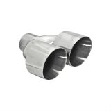 Flowmaster Round, Polished 2.50 Inch Exhaust Tip 15391 Tip, Dual, Weld-on, Stainless, Polished, 2.5 in. Inlet I.D., 10 in. Length, Each thumbnail 2