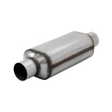 Flowmaster Super HP-2 304 Stainless Steel 2.5 Inch Muffler 12512304 Muffler, Oval, Stainless, Natural, in. Center Inlet/Outlet, 18 in. Overall Length, Each thumbnail 6