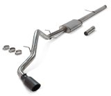 Flowmaster FlowFX Exhaust Systems 717858 System, Cat-back, FlowFX, 409 Stainless Steel, 4.50 in. Black Ceramic Coated Tip, Single, Chevy, GMC, 5.3L, Kit thumbnail 1