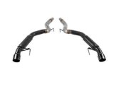 Flowmaster Outlaw Series Exhaust Systems for 2015-2023 MUSTANG - 817823 System, Series, Rear Axle-Back, 409 Stainless Steel, Natural/Black, 3 in. Diameter, Black Ceramic Coated Tip, Ford, Kit thumbnail 4