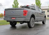 Flowmaster Outlaw Series Exhaust Systems 817981 Systems, Series, Cat-back, Single In/Dual Out, Stainless Steel, Natural, Split Rear/Split Side Exit, Black Tips, Ford, Kit thumbnail 1