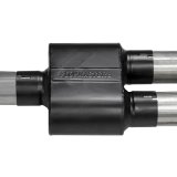 Flowmaster Outlaw Series Exhaust Systems 817981 Systems, Series, Cat-back, Single In/Dual Out, Stainless Steel, Natural, Split Rear/Split Side Exit, Black Tips, Ford, Kit thumbnail 5