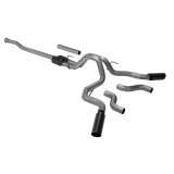 Flowmaster Outlaw Series Exhaust Systems 817981 Systems, Series, Cat-back, Single In/Dual Out, Stainless Steel, Natural, Split Rear/Split Side Exit, Black Tips, Ford, Kit thumbnail 8