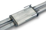 Flowmaster FlowFX Exhaust Systems 718142 System, Cat-back, FlowFX, 2.50 in, 409 Stainless Steel, 4.50 in. Black Ceramic Coated Tips, Split Rear Exit, Toyota, Kit thumbnail 1